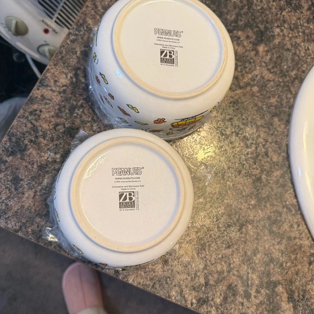 Peanuts fall bowl set